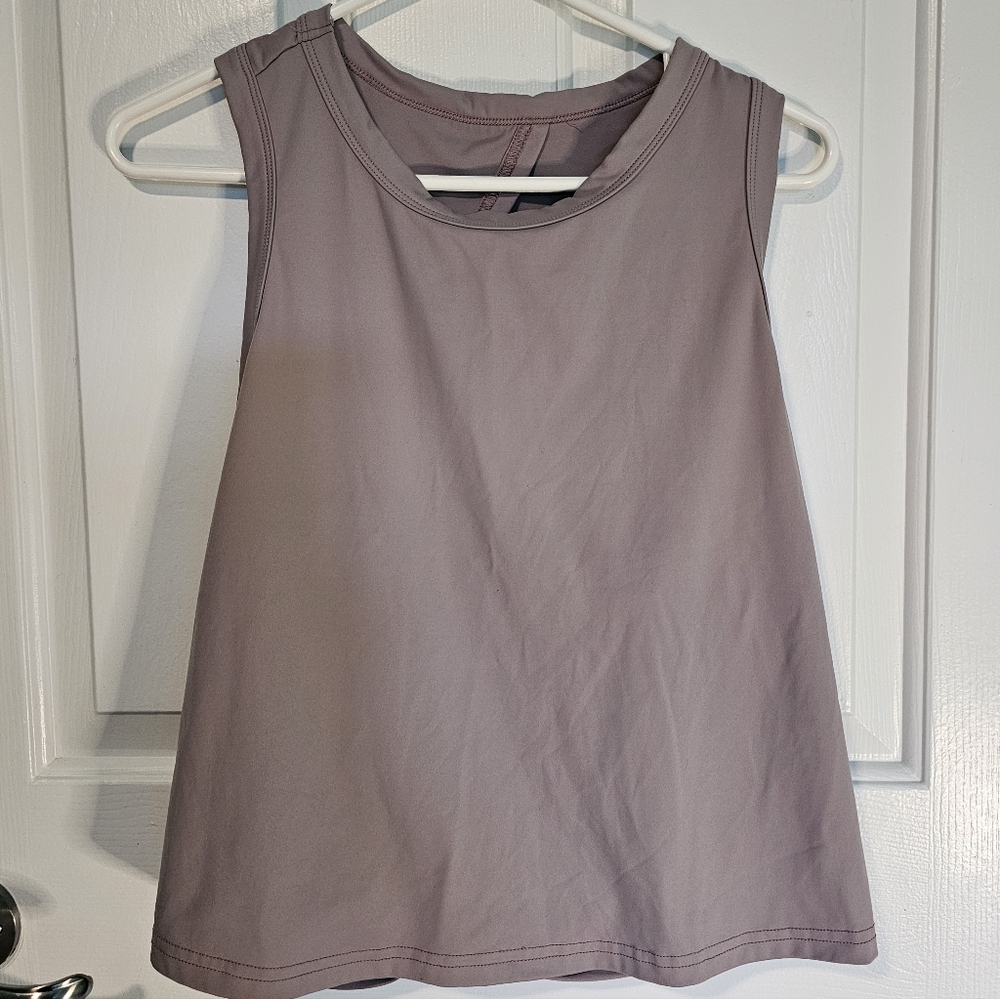 SHEIN Dusty Purple Athletic Yoga Open-backed Workout Top Women's Sz XL (US 12)